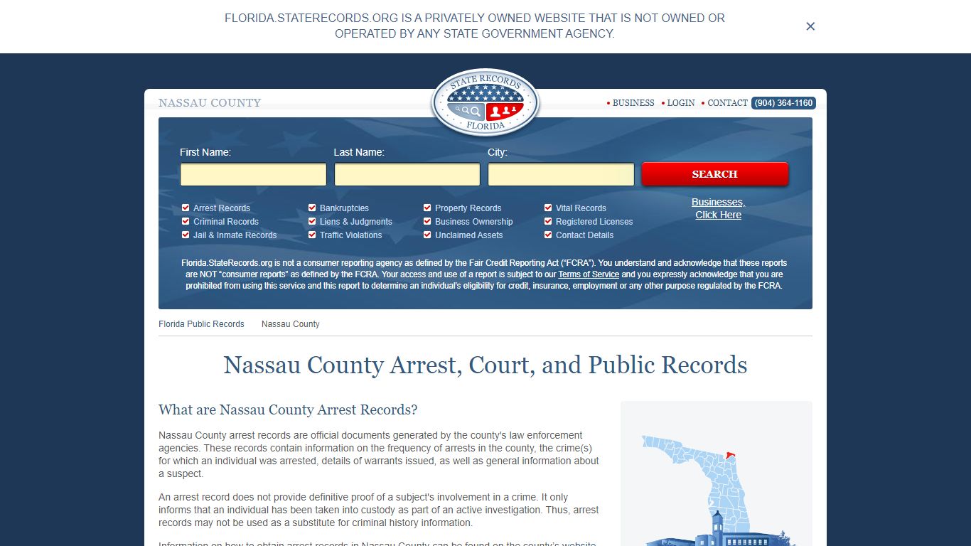 Nassau County Arrest, Court, and Public Records